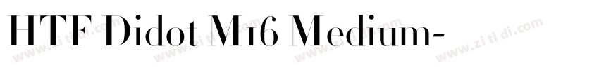 HTF Didot M16 Medium字体转换